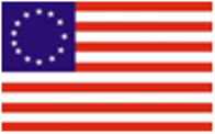 US Flag with 13 stars