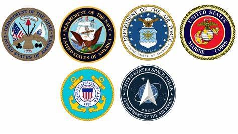 Seals of the U.S. Armed Forces: Army, Navy, Air Force, Marine Corps, Coast Guard, Space Force