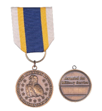 SAR Military Service obverse and reverse side medal