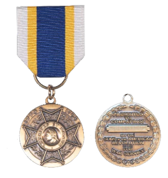 SAR War Service obverse and reverse side medal